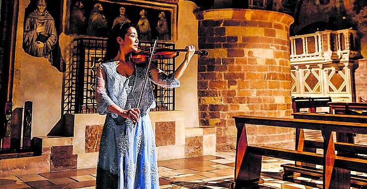 Tomoko Mayeda wurde in Assisi getauft. 