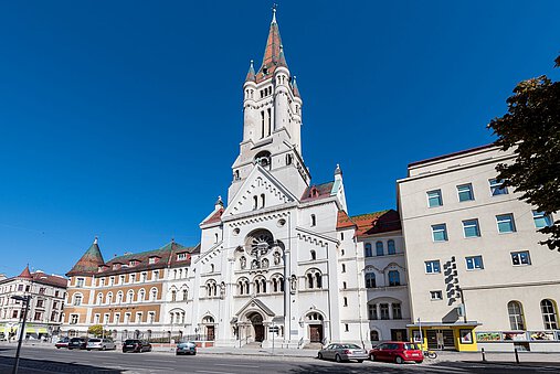 Die Herz-Jesu Kirche in Wien-Landstraße. 