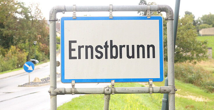 Angekommen in Ernstbrunn. 