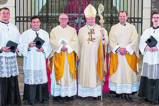 Drei Novizen im Stift Klosterneuburg. KW36/2024