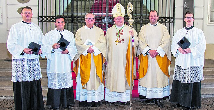 Drei Novizen im Stift Klosterneuburg. KW36/2024