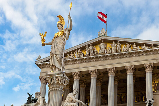 Das Parlament in Wien.