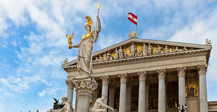 Das Parlament in Wien.