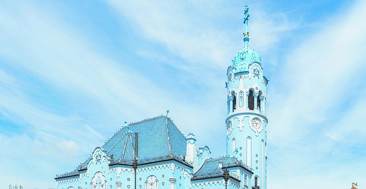 Jugendstil in Bratislava: Die Kirche der heiligen Elisabeth von Ungarn. 