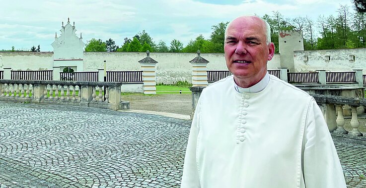 Prälat Conrad leitet seit vier Jahren das Stift Geras im nördlichen Waldviertel. 