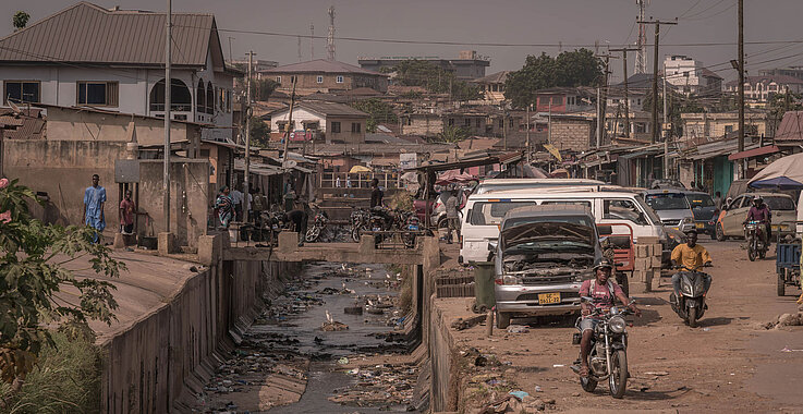 Slums in Entwicklungsland