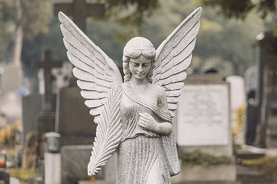 Sie behüten uns auf allen Wegen: Engel auf dem Wiener Zentralfriedhof.