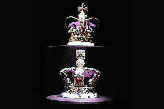 Edwardskrone und Imperial State Crown